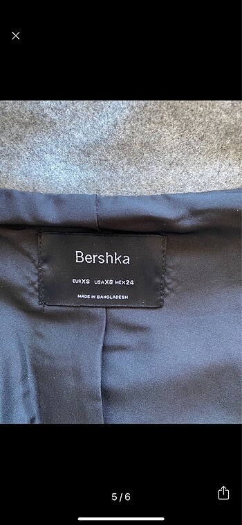 s Beden gri Renk bershka kaban