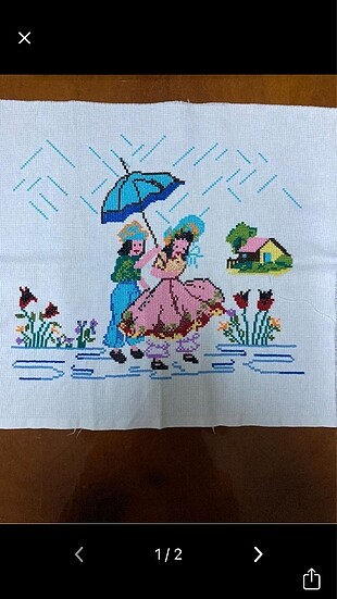 kaneviçe işleme pano