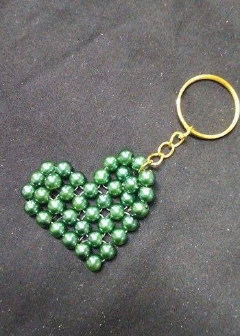Renkli Boncuklu Kalp Anahtarlık Seti - Görsel 7