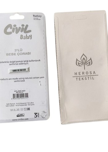 2'li Çorap ( 1-3 Ay ) - Görsel 2