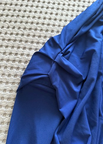 Zara Drapeli Lacivert Uzun Kollu Kadın Bluz