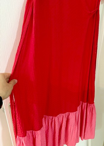AdL Kırmızı Bohem Elbise - Görsel 7