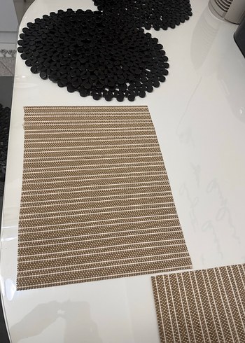 Çizgili Kahverengi Amerikan Servis 2 Adet - Görsel 3