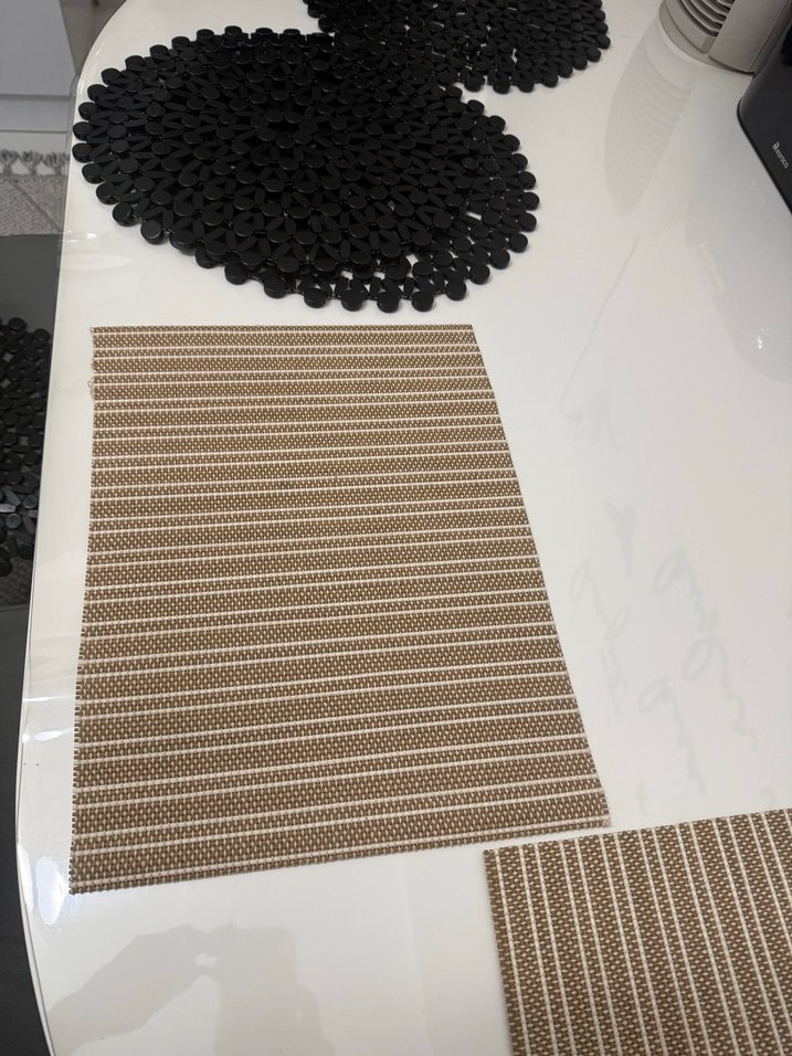 Çizgili Kahverengi Amerikan Servis 2 Adet - Görsel 3