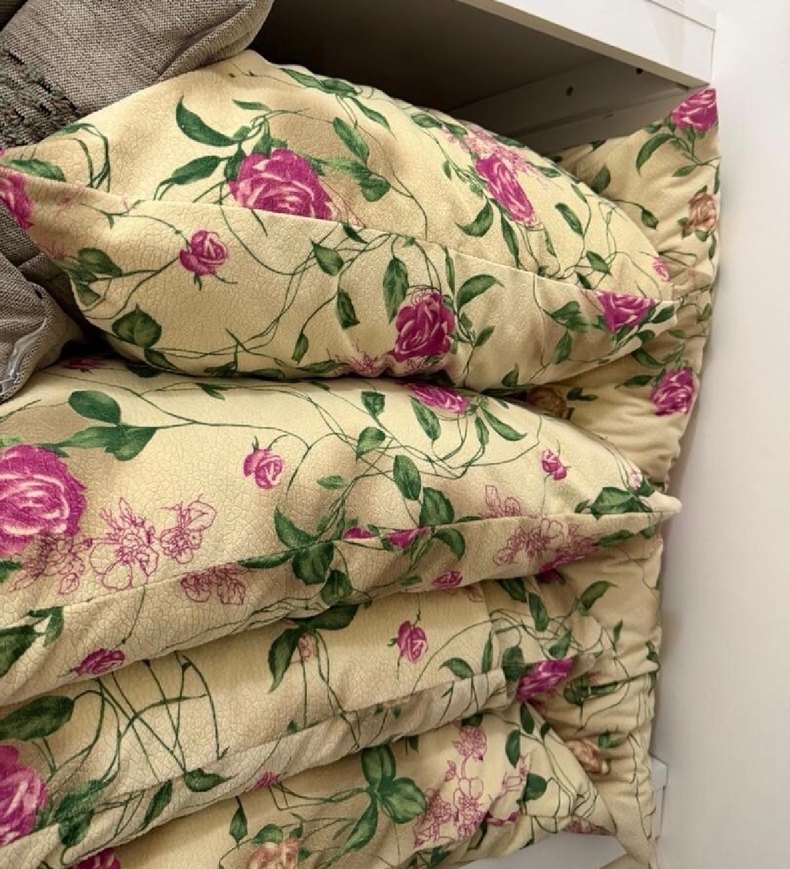 Pembe Çiçek Desenli Bohem Minder - Görsel 4