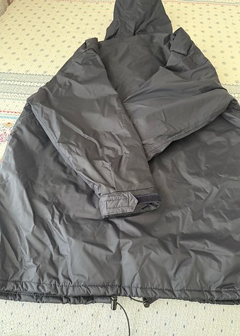 2xl Beden siyah Renk Lacivert Kapüşonlu Uzun Erkek Mont