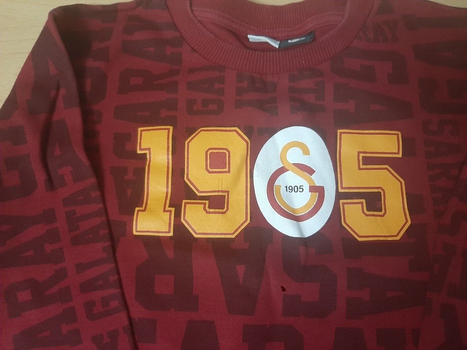 Bordo Baskılı Erkek Sweatshirt - Görsel 3