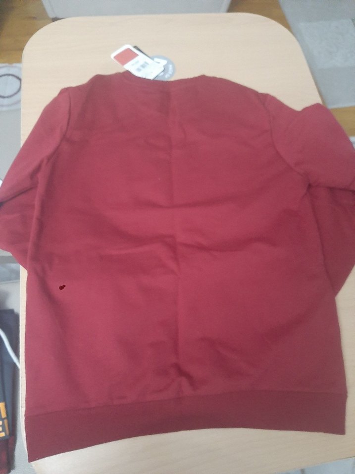 Bordo Galatasaray Baskılı Erkek Sweatshirt - Görsel 5