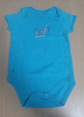 Mavi Erkek Bebek Kısa Kollu Body - Görsel 3