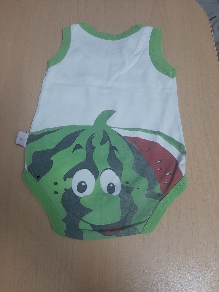 Mavi Erkek Bebek Kısa Kollu Body - Görsel 5