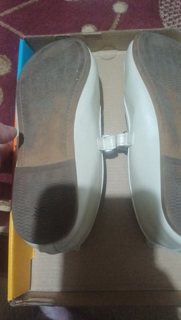 Kız Çocuk Beyaz Tokalı Babet Ayakkabı - Görsel 5