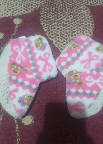 Kız Çocuk Renkli Sıcak Ev Terlikleri - Görsel 4