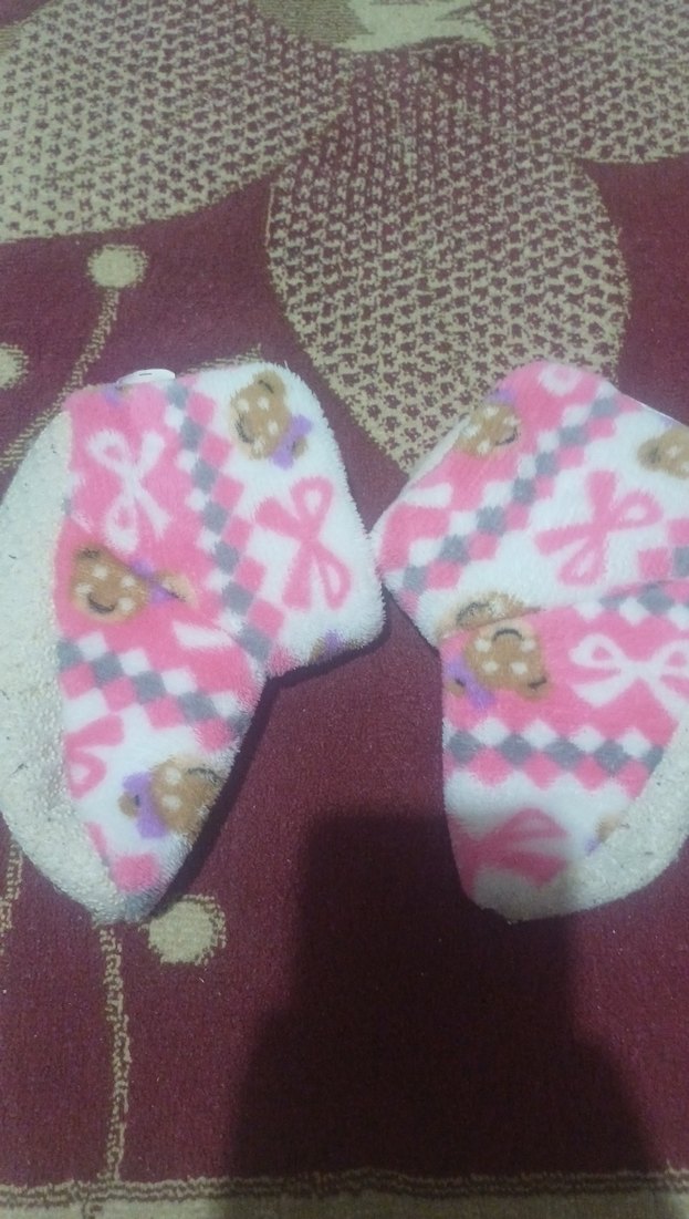 Kız Çocuk Renkli Sıcak Ev Terlikleri - Görsel 4