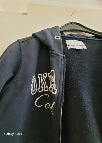 7 Yaş Beden Erkek Çocuk Kapüşonlu Fermuarlı Sweatshirt