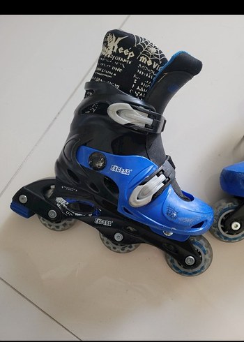 Erkek Mavi Yılan Desenli Kaykay Pateni - Görsel 5