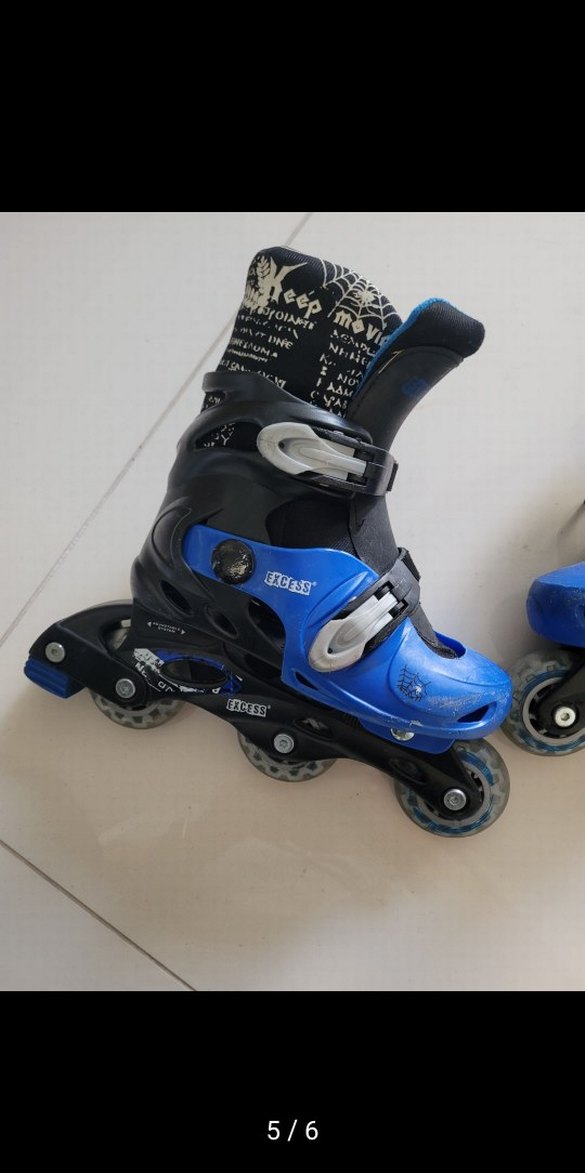 Erkek Mavi Yılan Desenli Kaykay Pateni - Görsel 5