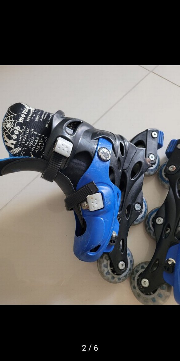 Erkek Mavi Yılan Desenli Kaykay Pateni - Görsel 2