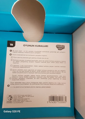  Beden Tek Kişilik Temple Trap Puzzle Oyunu