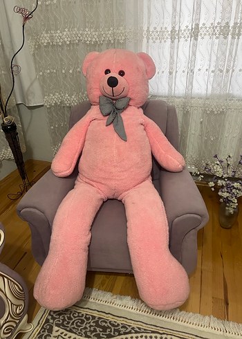 Diğer Papyonlu Büyük Pembe Peluş Ayıcık 160 cm