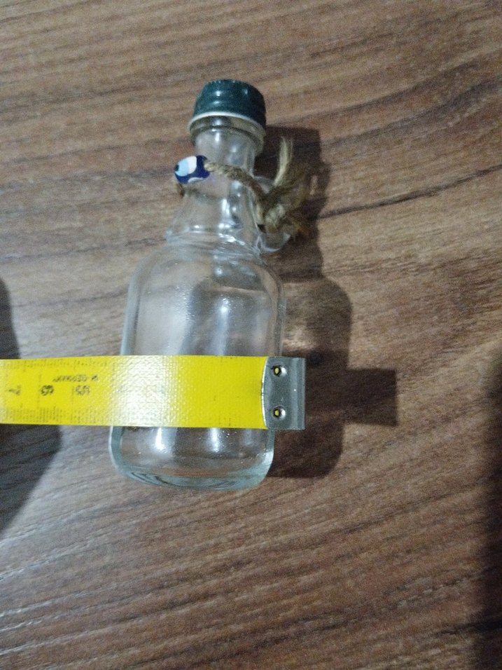 kadın parfüm esans şişesi kulplu metal kapaklı - Görsel 5