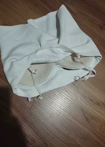 Bej Minimalist Midi Büstiyer defolu - Görsel 2