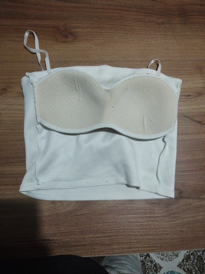 Bej Minimalist Midi Büstiyer defolu - Görsel 4