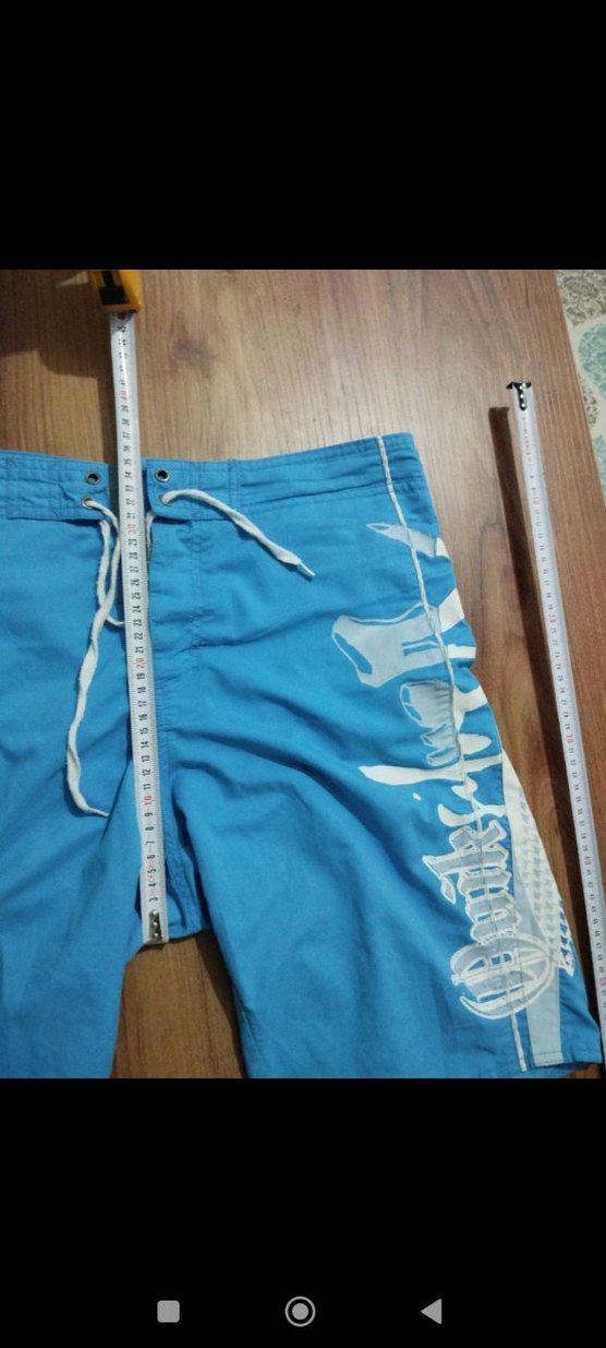 Mavi Baskılı Erkek Mini Mayo Şort - Görsel 4