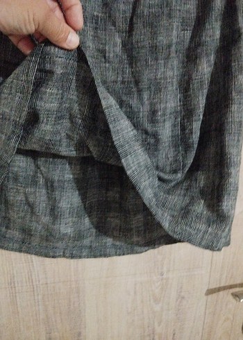 Gri Pilili Midi Etek - Görsel 7