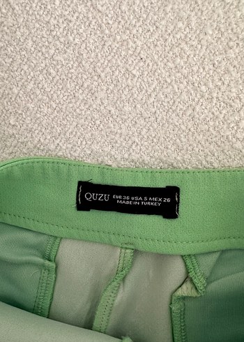 Zara Yeşil Mini Şort Etek