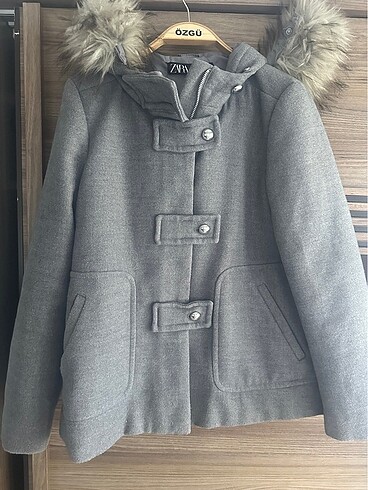 Zara kaşe kaban mont