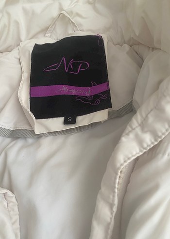 Beyaz Kadın Midi Kaban, Kürklü Detaylı - Görsel 3