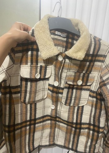 Düğmeli Ekose Kadın Gömlek - Görsel 2