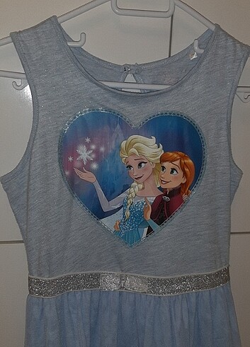 10 Yaş Beden mavi Renk Disney Karlar Ülkesi elbisesi