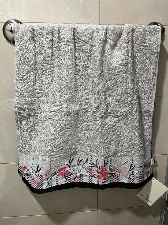 Gri Nakışlı Havlu Seti - Görsel 2