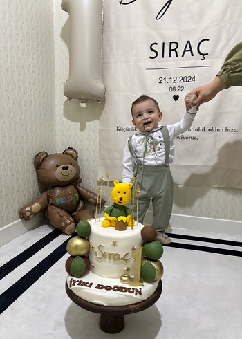 Nakışlı Yeşil Erkek Bebek Takım - Görsel 2