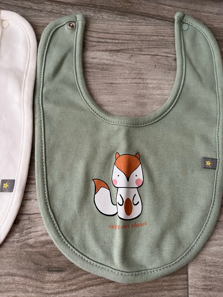 Nakışlı Çok Renkli Bebek Önlüğü Seti - Görsel 3