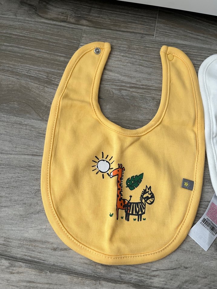 Nakışlı Çok Renkli Bebek Önlüğü Seti - Görsel 2