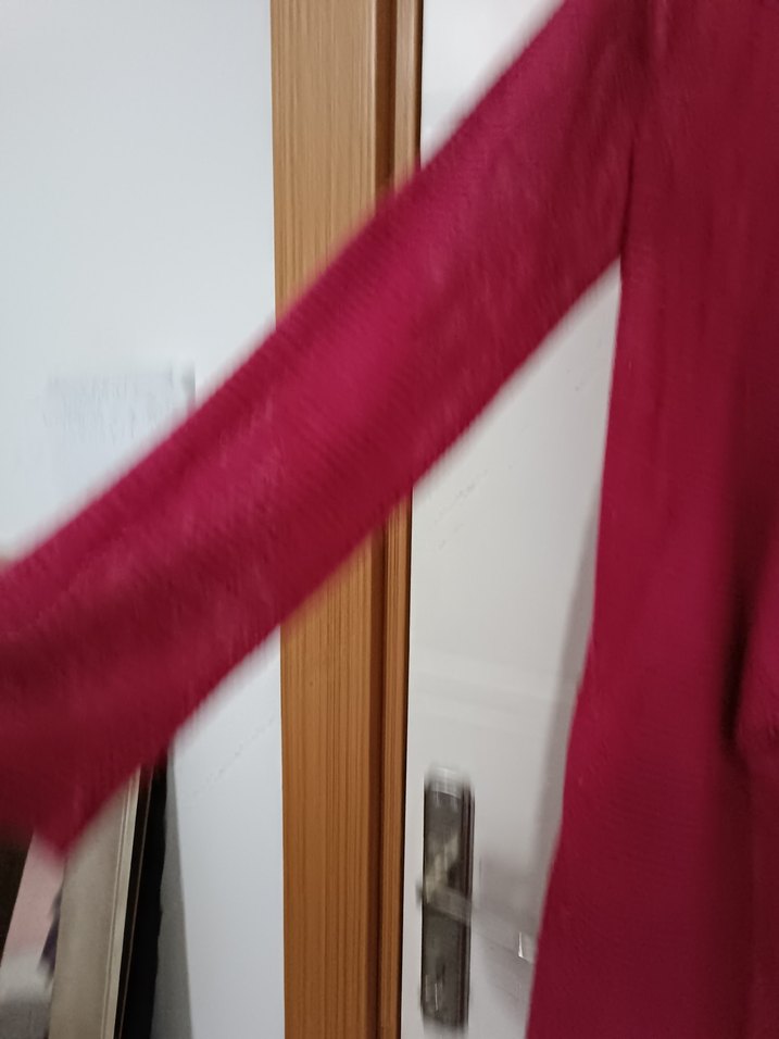 Pembe Kadın Salaş Midi Hırka - Görsel 3