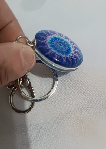 Renkli Zincir Detaylı Bohem Anahtarlık - Görsel 2