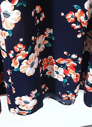 Elbise çiçekli uzun - Görsel 5