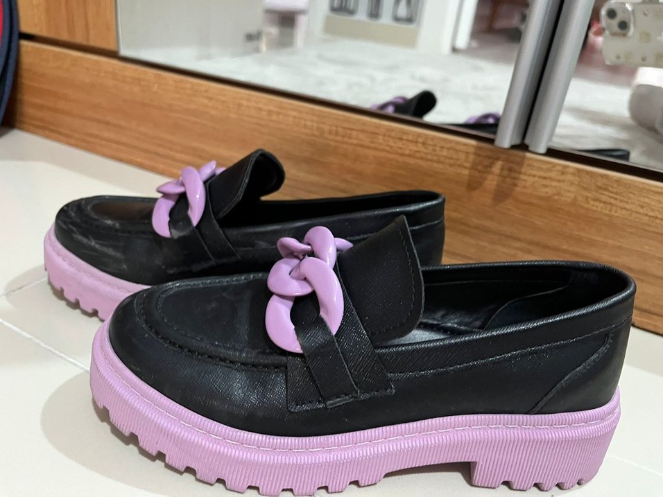 Mor Zincir Detaylı Loafer - Görsel 2