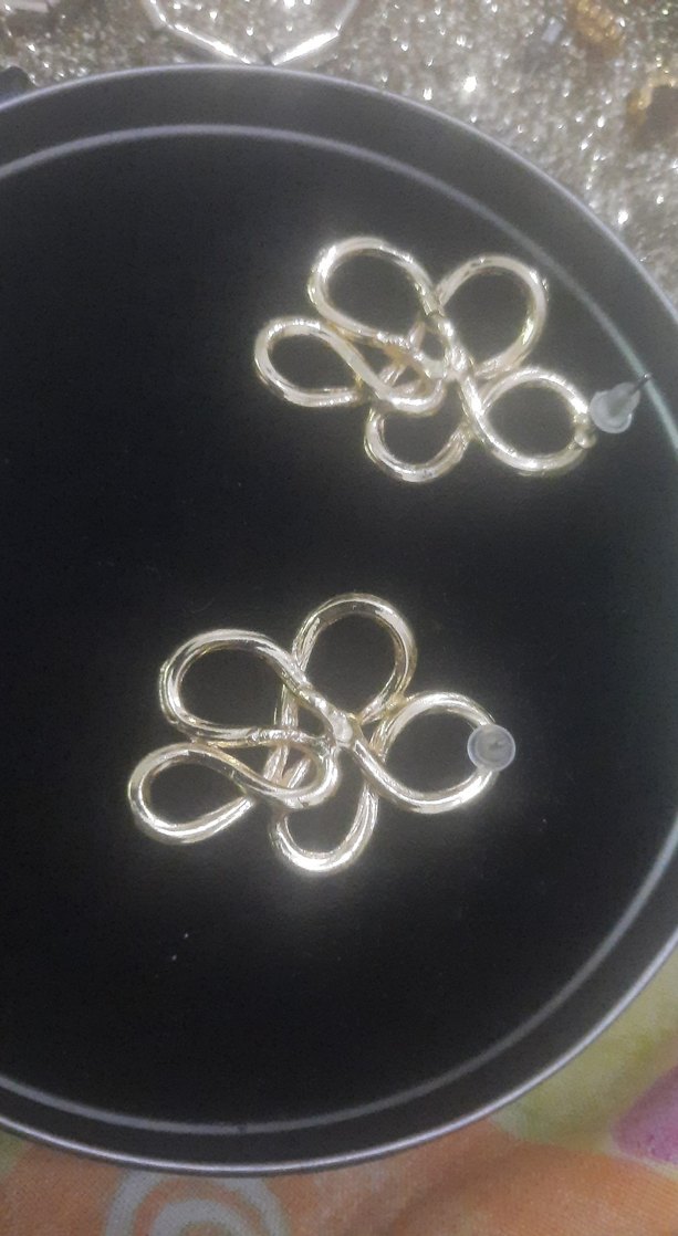 gold Midi Kadın Küpeler - Görsel 2