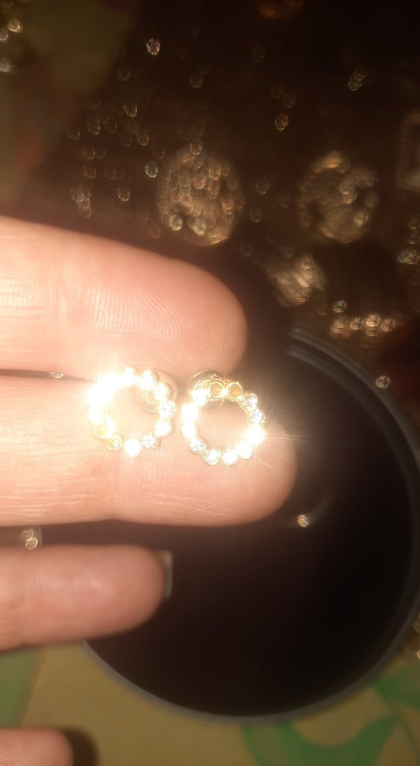 Altın Renk Mini Rock Punk Küpe Seti - Görsel 3