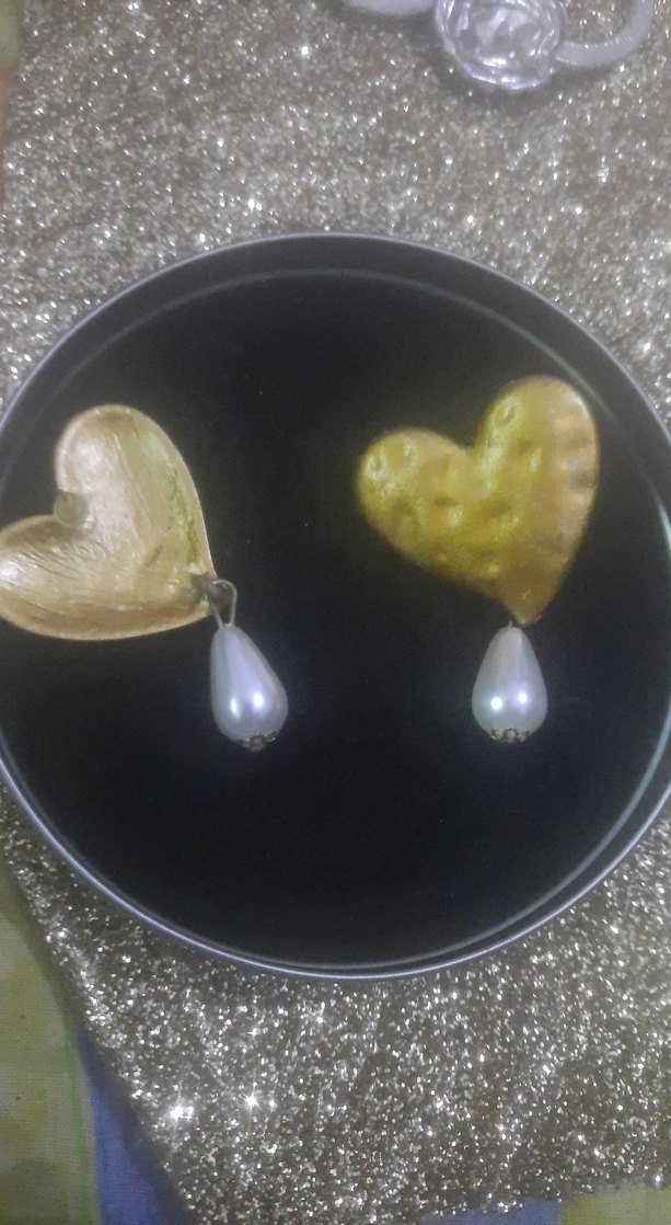 Altın Renkli İnci Detaylı Midi Küpe - Görsel 3