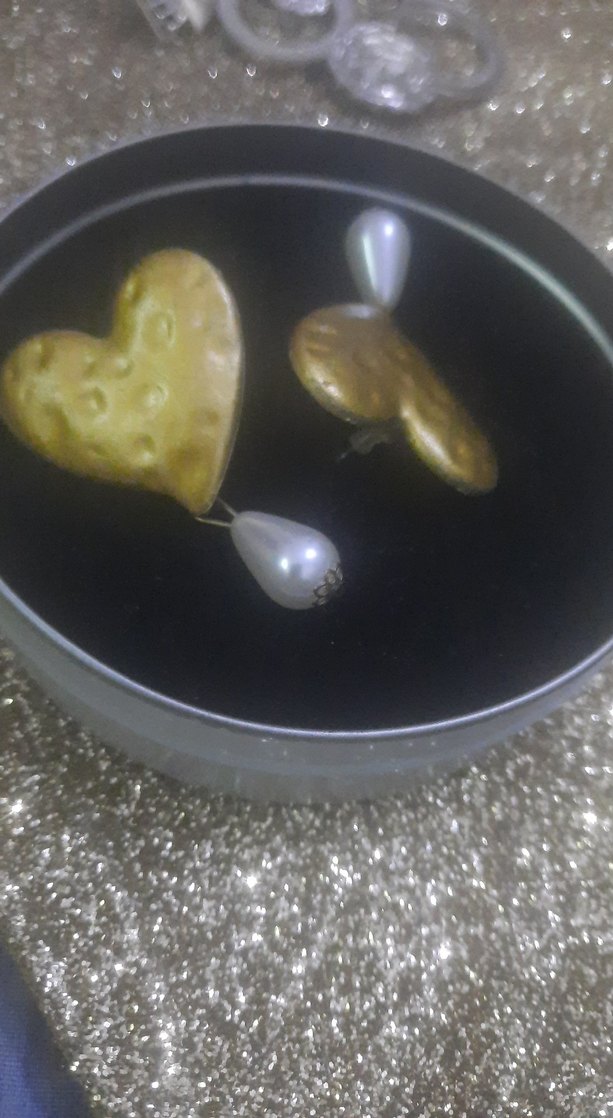 Altın Renkli İnci Detaylı Midi Küpe - Görsel 4