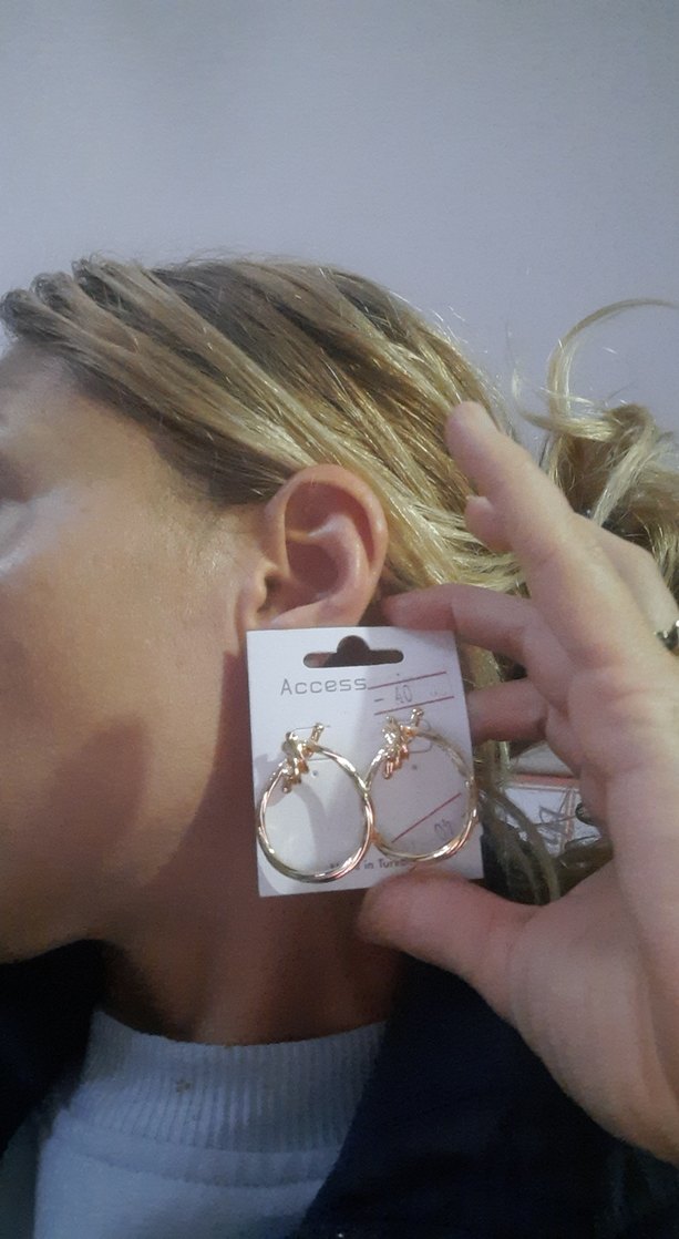 Mini Altın Küpe yeni etiketli - Görsel 4