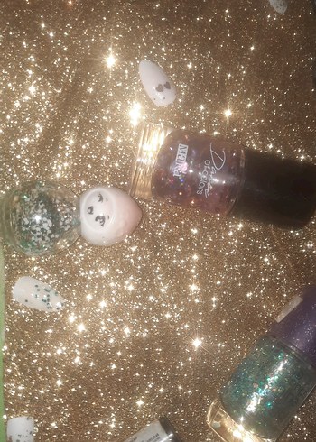 simli Renkli Işıltılı ojeler - Görsel 2