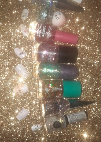 simli Renkli Işıltılı ojeler - Görsel 8