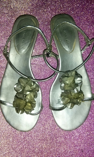 gümüş sandalet anne klein
