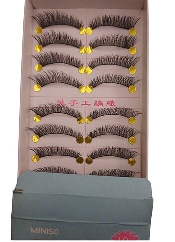 Miniso 10 lu takma kirpik kutulu yeni etiketli - Görsel 5